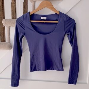 Aritzia Contour Long Sleeve Top XS